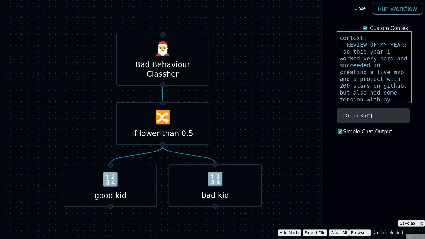 Nyno Christmas challenge 2: Good Kid, Bad Kid classifier