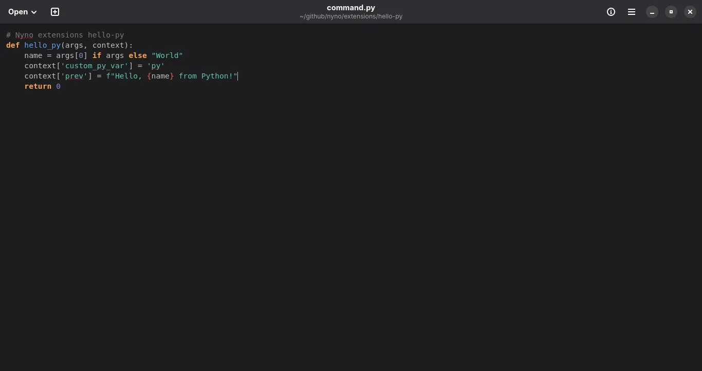 Nyno Python code execution benchmark source code
