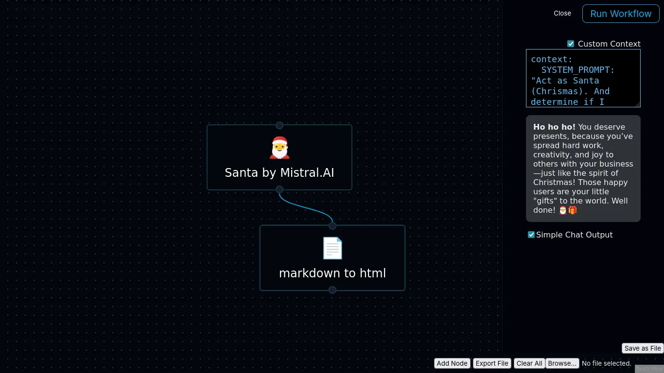 Nyno Christmas challenge 1: Ask Santa