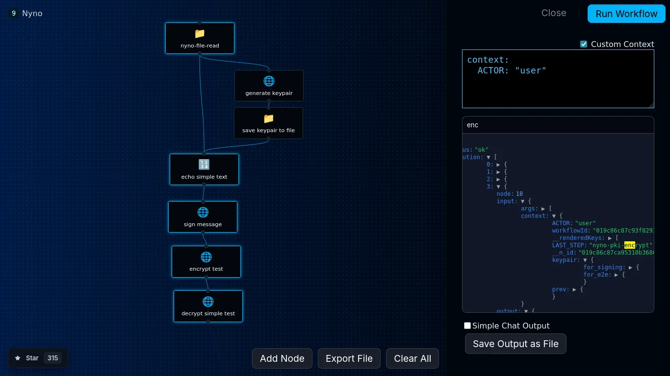 Nyno version 6 screenshot